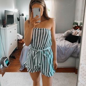 striped romper